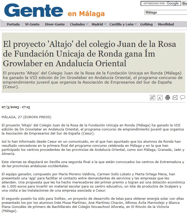 Lee más sobre el artículo Repercusión: VIII Final Andalucía Oriental